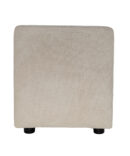Vierkante poef - Ecru - Protect the Planet | 5512